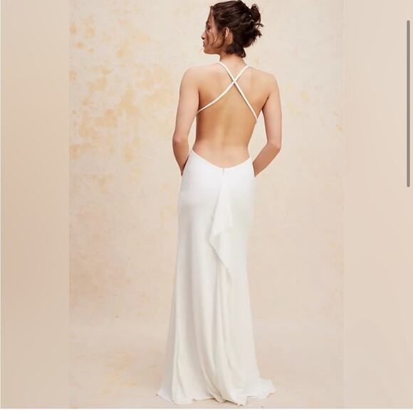 Ronny Kobo X Free People White Backless Gown Small - Picture 10 of 14